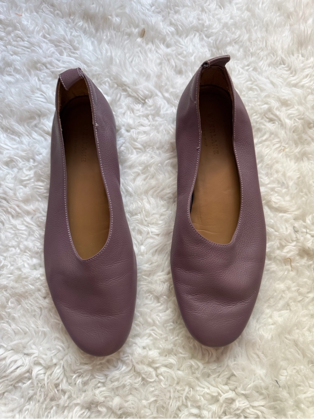 Everlane Women’s Lavender Leather Ballet Flats 8